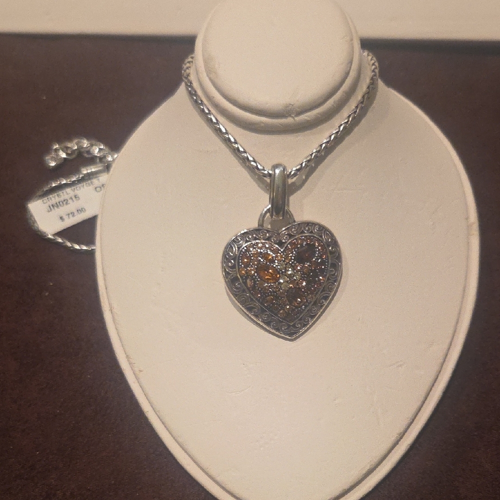 Brighton Silver and Gold Heart Necklace